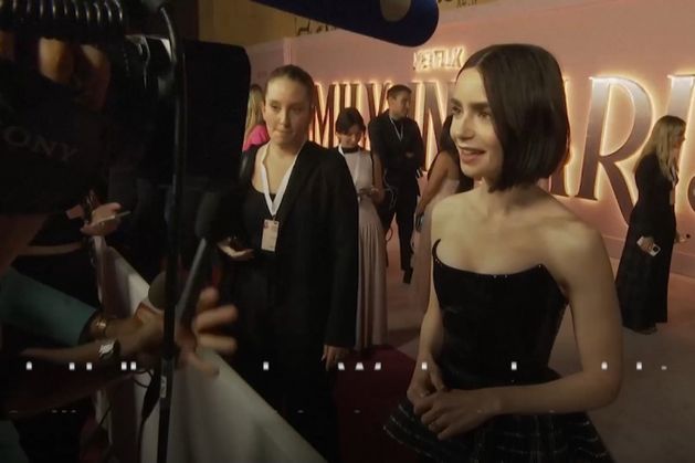 Lily Collins at Los Angeles premiere of Emily In Paris season 4